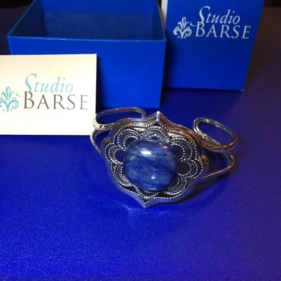 Studio Barse Sterling Silver Kyanite Cuff Bracelet - Picture 2 of 7